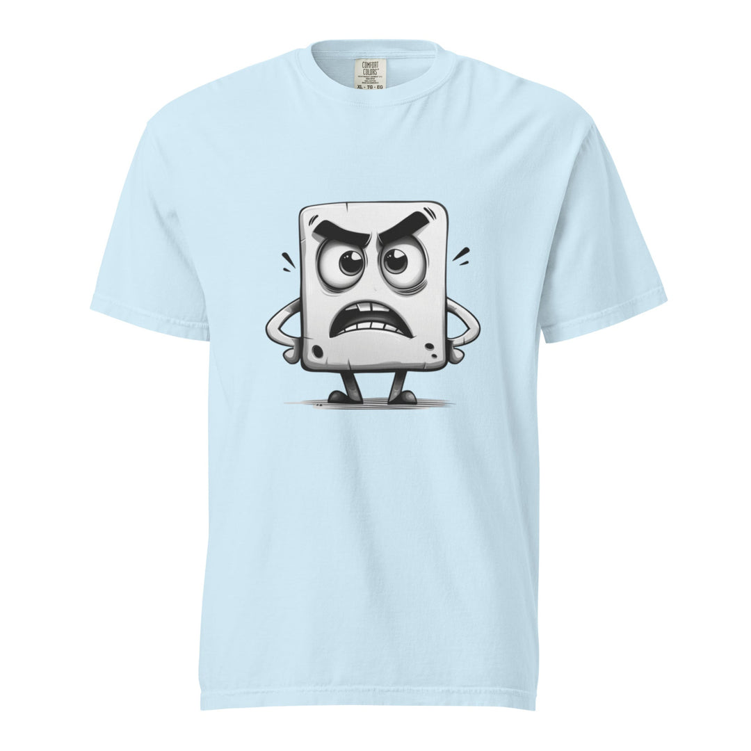 "Over-It-Little-Block" garment-dyed heavyweight t-shirt - Polendo Design Tops & Tees - T-Shirts