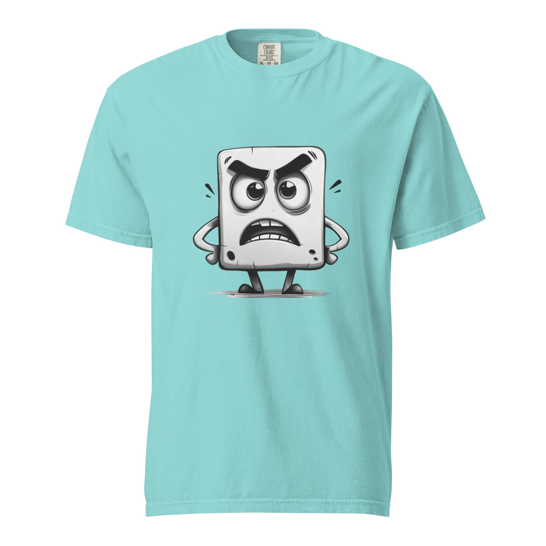 "Over-It-Little-Block" garment-dyed heavyweight t-shirt - Polendo Design Tops & Tees - T-Shirts