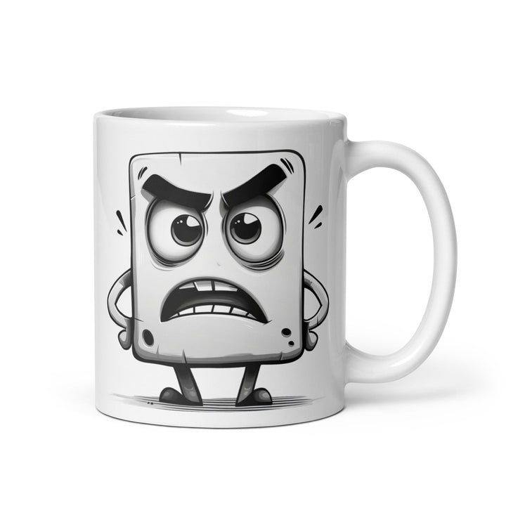 "Over it Little Block" White glossy mug - Polendo Design