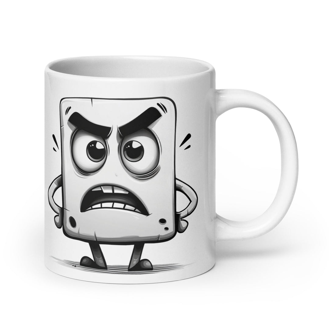 "Over it Little Block" White glossy mug - Polendo Design