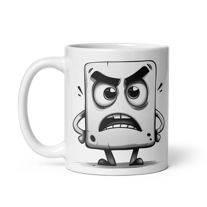 "Over it Little Block" White glossy mug - Polendo Design