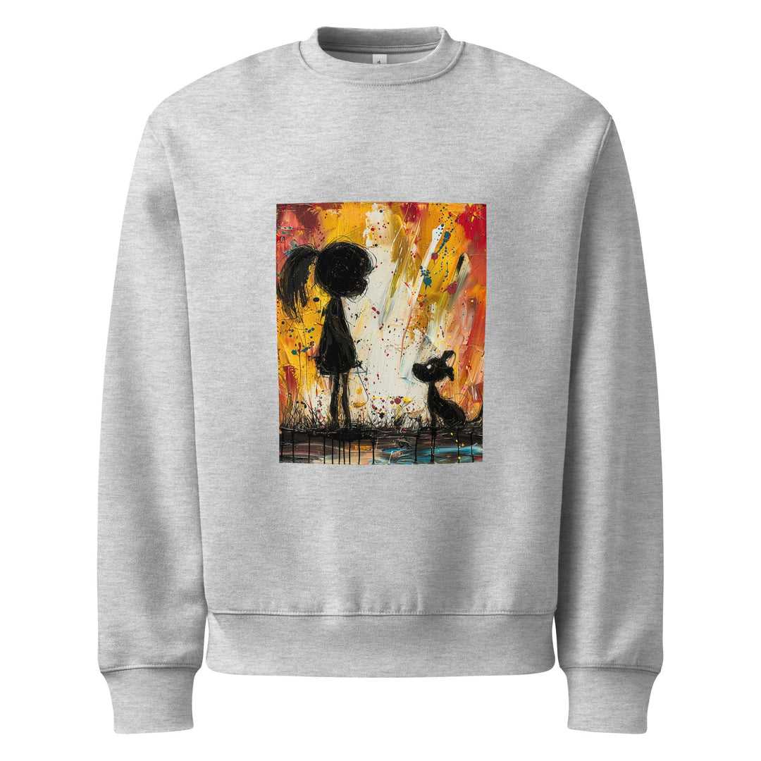 "Vibrant Companions" heavyweight sweatshirt - Polendo Design Tops/Sweatshirts & Hoodies
