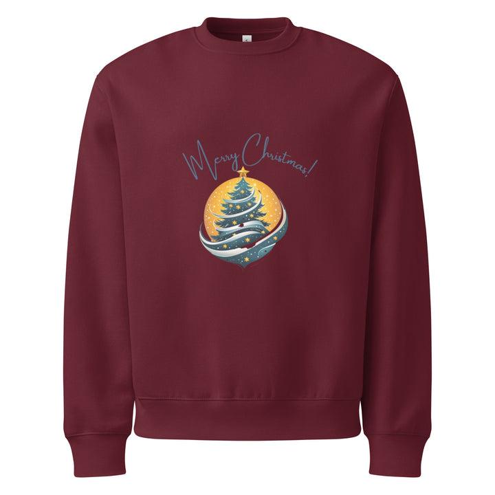 "Merry Christmas Tree" heavyweight sweatshirt - Polendo Design Tops/Sweatshirts & Hoodies