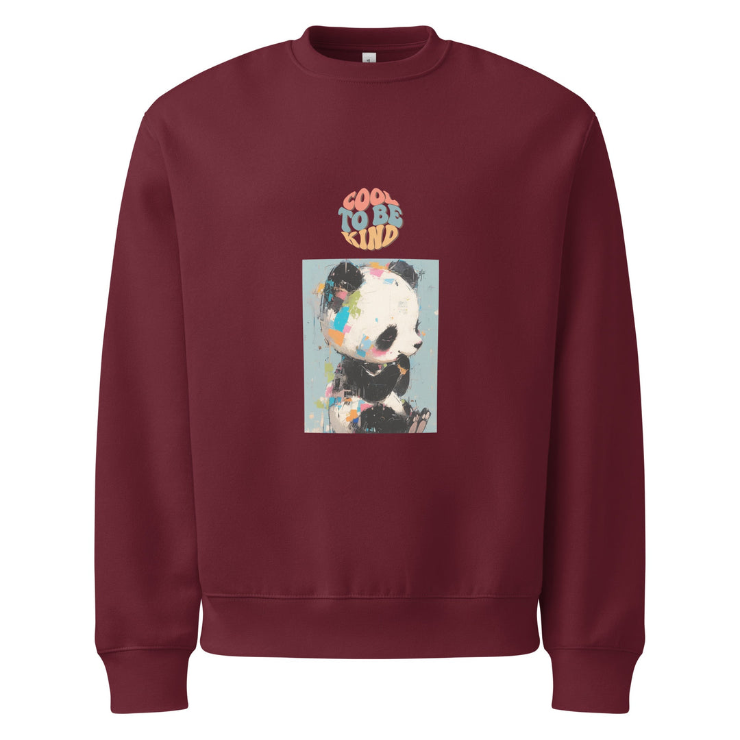 "Cool to Be Kind" Heavyweight Sweatshirt - Polendo Design Tops/Sweatshirts & Hoodies