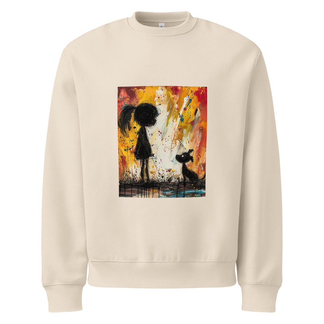 "Vibrant Companions" heavyweight sweatshirt - Polendo Design Tops/Sweatshirts & Hoodies