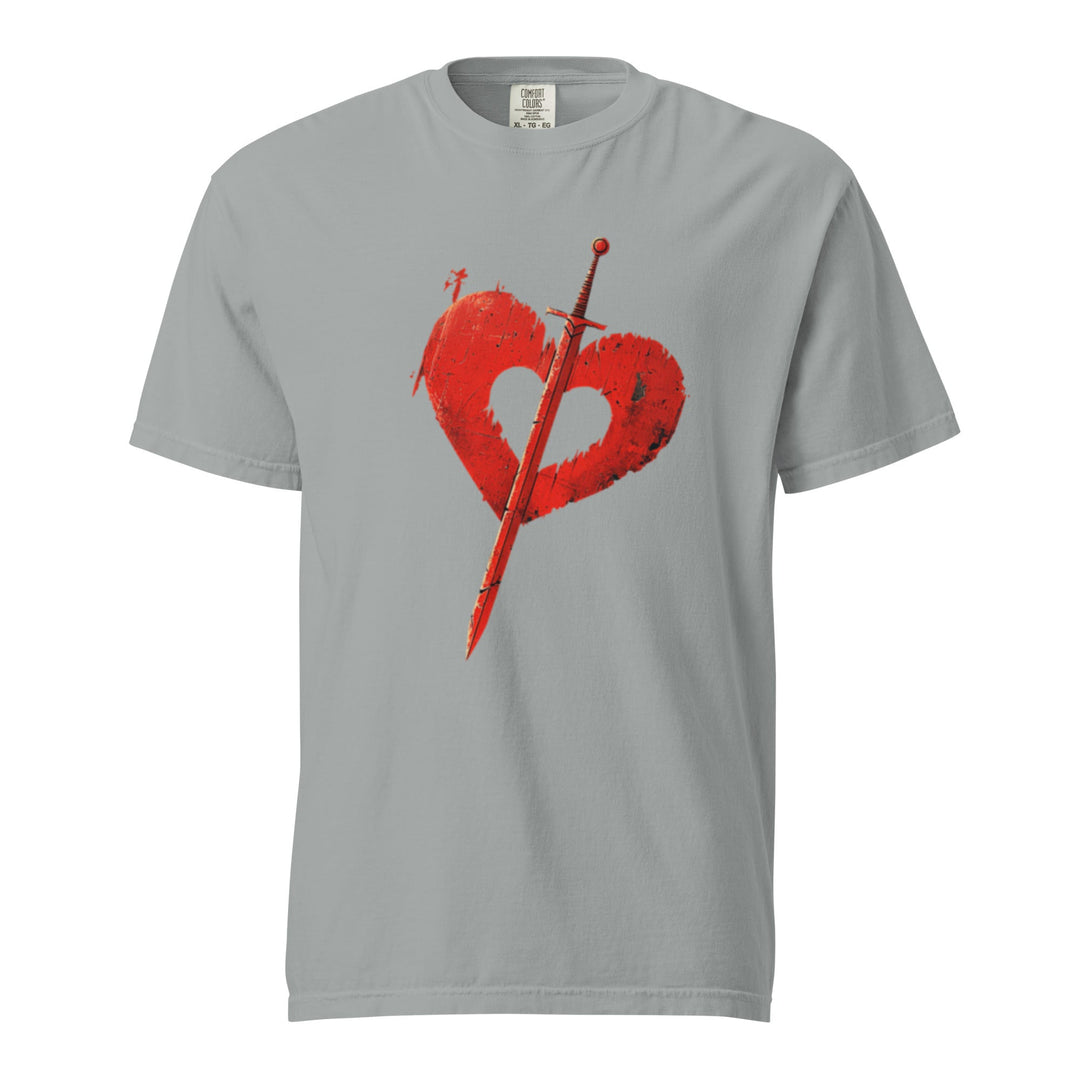 "Pierced-Love" garment-dyed heavyweight t-shirt - Polendo Design Tops & Tees - T-Shirts