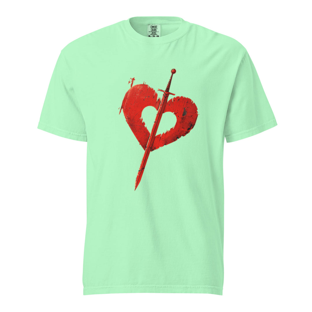 "Pierced-Love" garment-dyed heavyweight t-shirt - Polendo Design Tops & Tees - T-Shirts