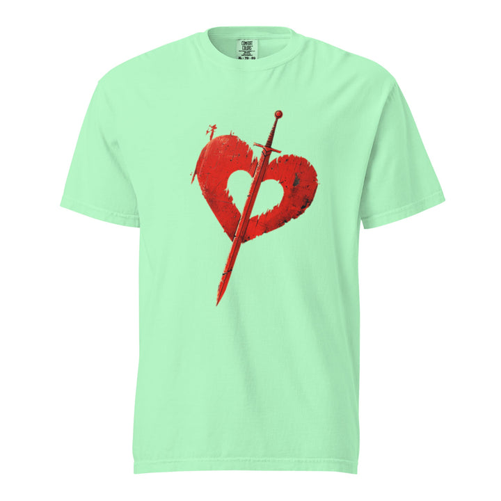 "Pierced-Love" garment-dyed heavyweight t-shirt - Polendo Design Tops & Tees - T-Shirts