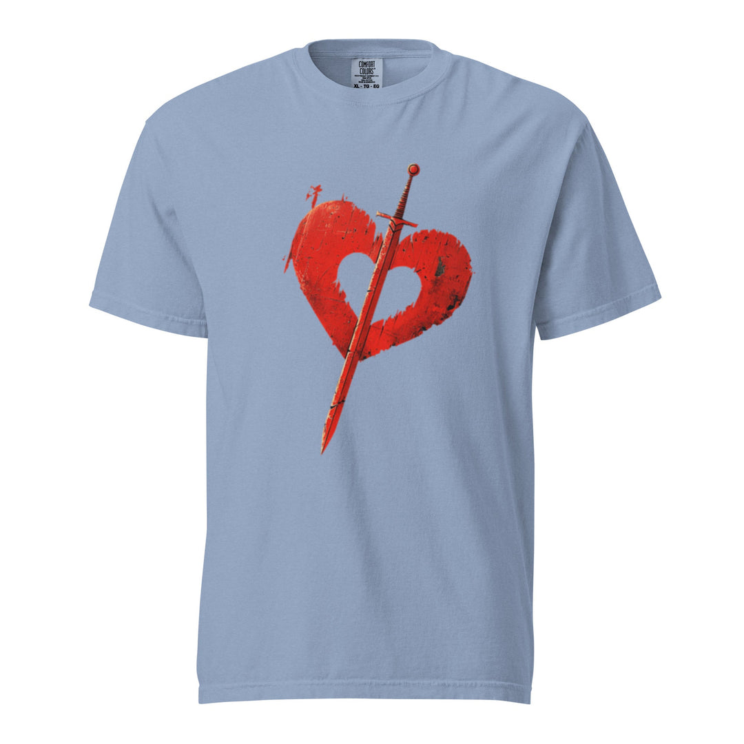 "Pierced-Love" garment-dyed heavyweight t-shirt - Polendo Design Tops & Tees - T-Shirts