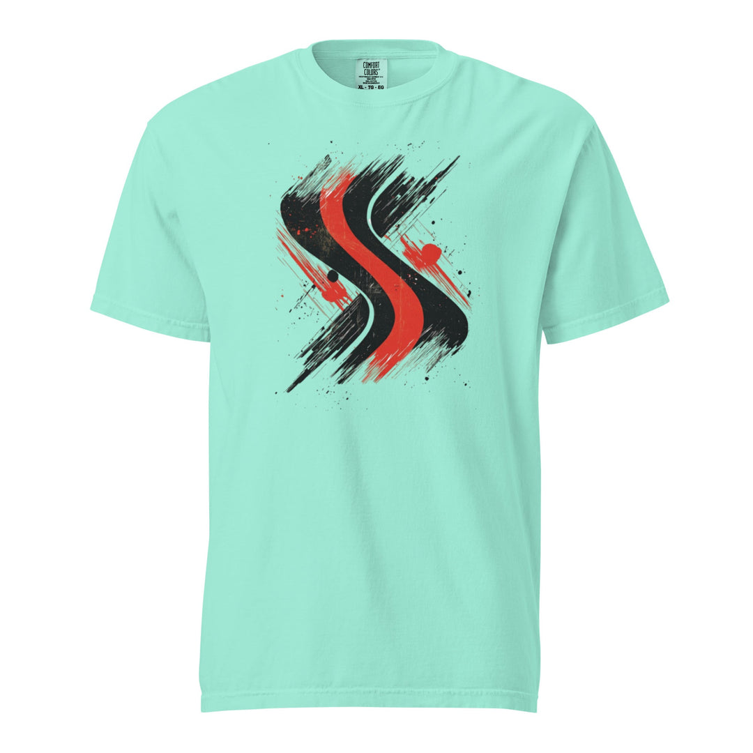 "Redline-Motion" garment-dyed heavyweight t-shirt - Polendo Design