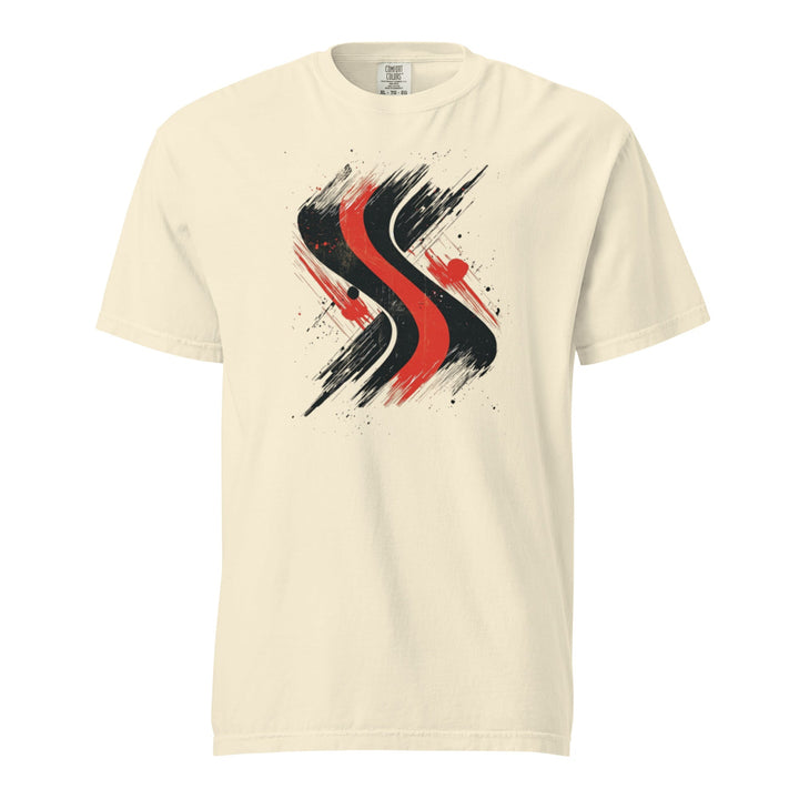 "Redline-Motion" garment-dyed heavyweight t-shirt - Polendo Design