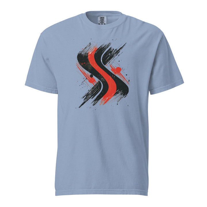 "Redline-Motion" garment-dyed heavyweight t-shirt - Polendo Design