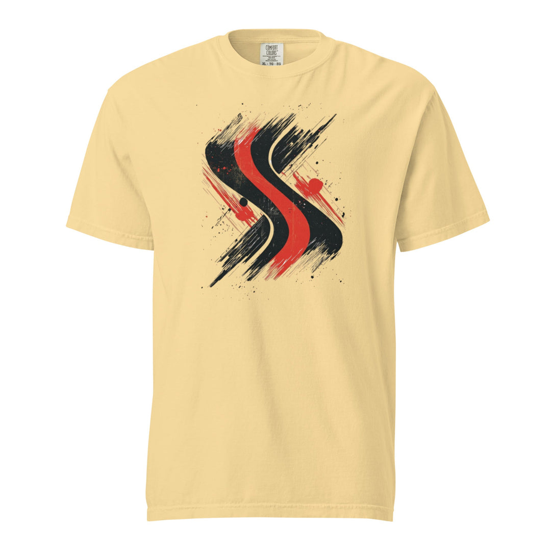 "Redline-Motion" garment-dyed heavyweight t-shirt - Polendo Design