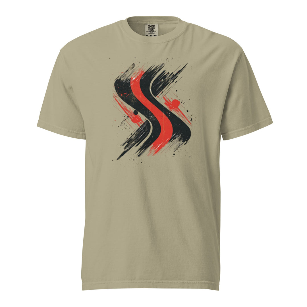 "Redline-Motion" garment-dyed heavyweight t-shirt - Polendo Design