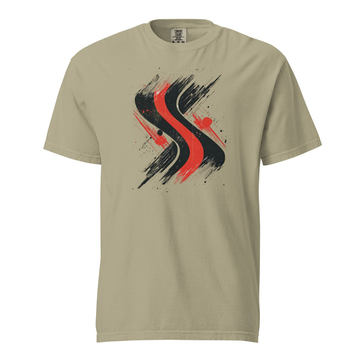 "Redline-Motion" garment-dyed heavyweight t-shirt - Polendo Design