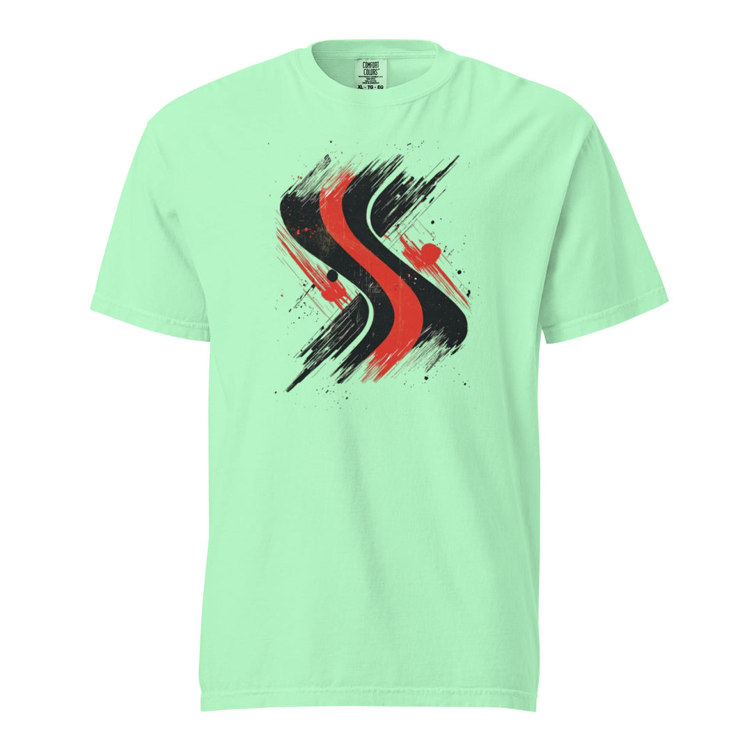 "Redline-Motion" garment-dyed heavyweight t-shirt - Polendo Design