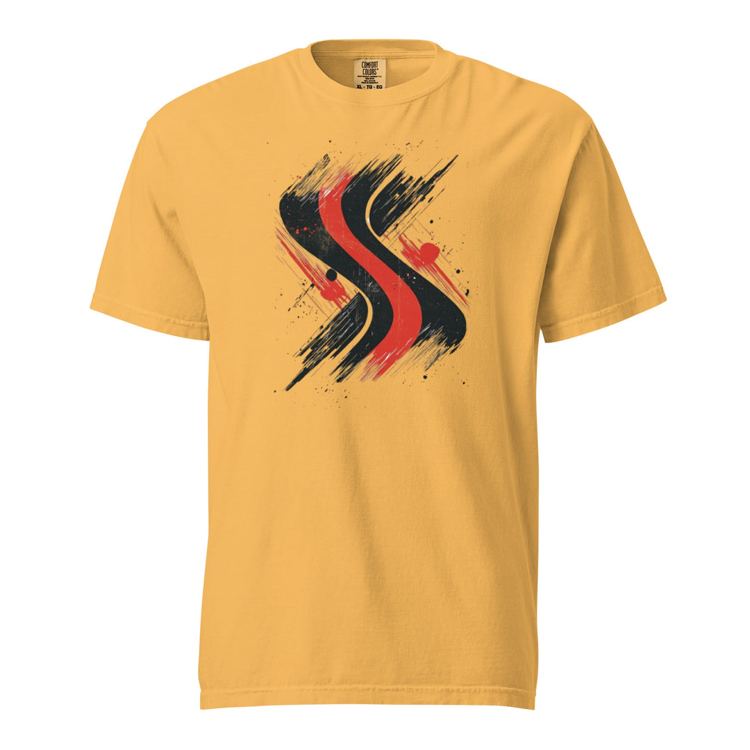 "Redline-Motion" garment-dyed heavyweight t-shirt - Polendo Design