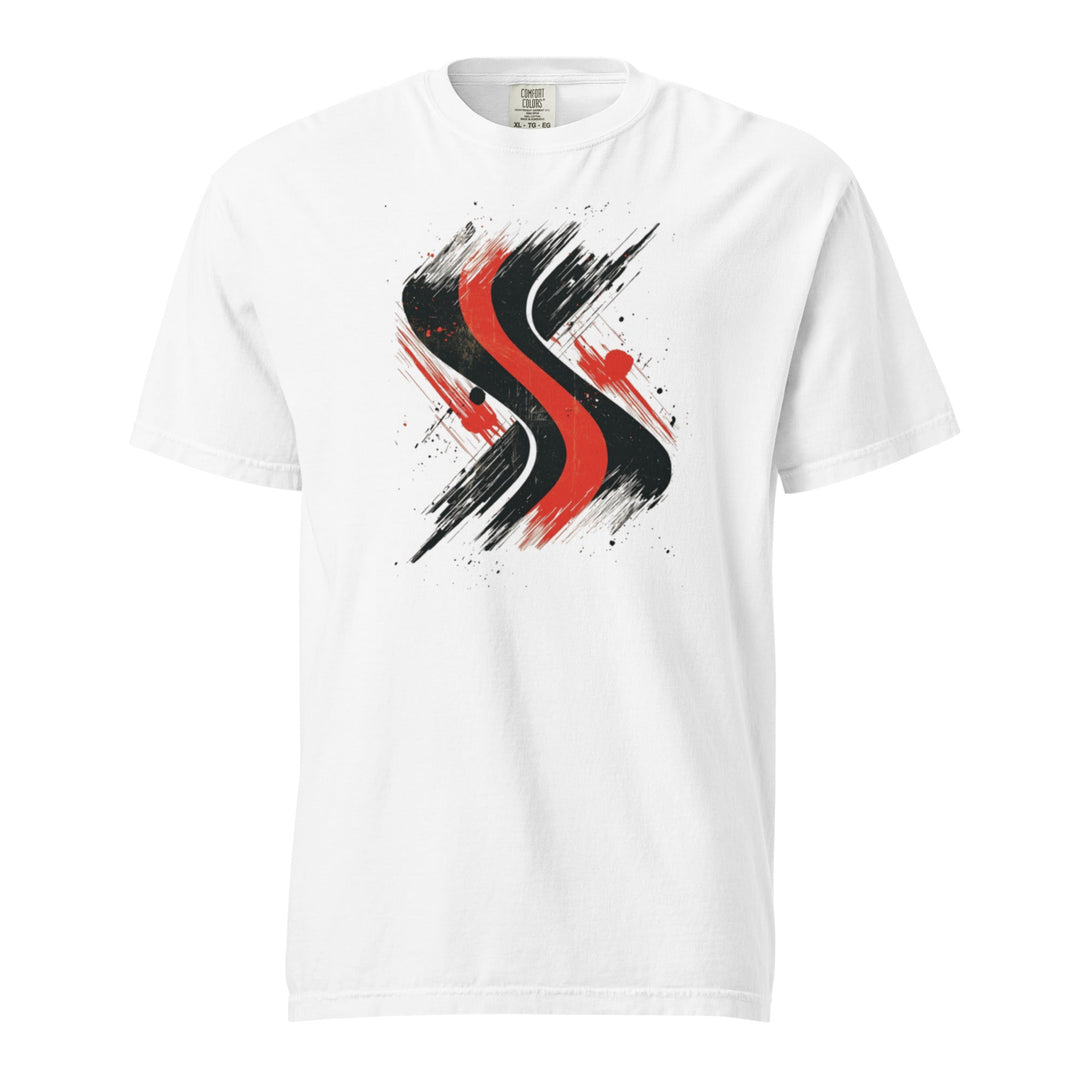 "Redline-Motion" garment-dyed heavyweight t-shirt - Polendo Design