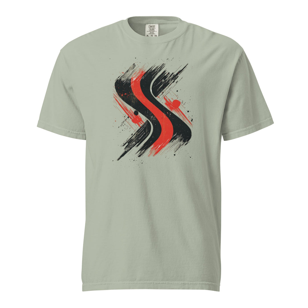 "Redline-Motion" garment-dyed heavyweight t-shirt - Polendo Design