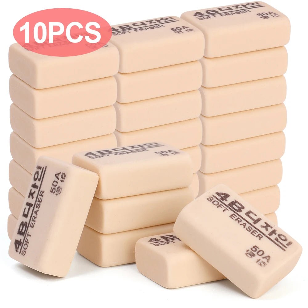 Rubber Erasers for School & Drawing – 1 to 10 Pack - Polendo Design