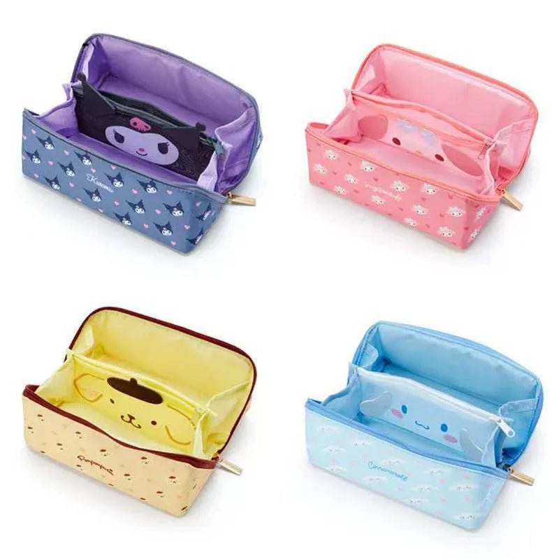 Sanrio Large Pencil Case – Cinnamoroll, Hello Kitty, Kuromi Bag - Polendo Design