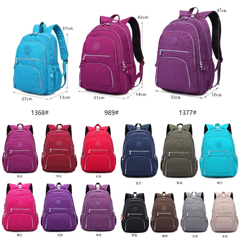 School Backpack Waterproof Laptop Travel Bag - Polendo Design