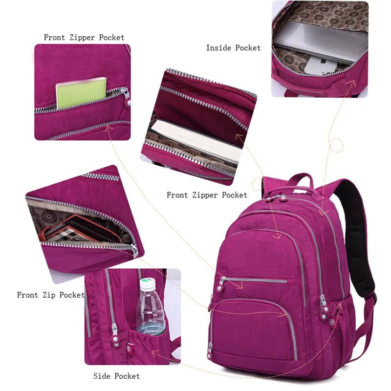 School Backpack Waterproof Laptop Travel Bag - Polendo Design