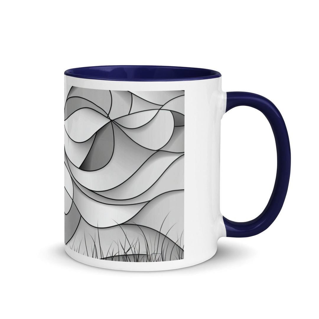 "Shadows and Flow" Mug with Color Inside - Polendo Design