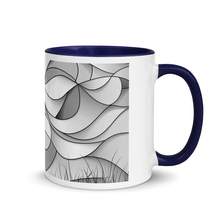 "Shadows and Flow" Mug with Color Inside - Polendo Design
