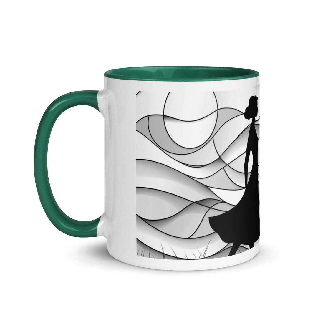 "Shadows and Flow" Mug with Color Inside - Polendo Design