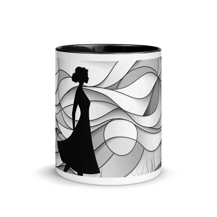 "Shadows and Flow" Mug with Color Inside - Polendo Design