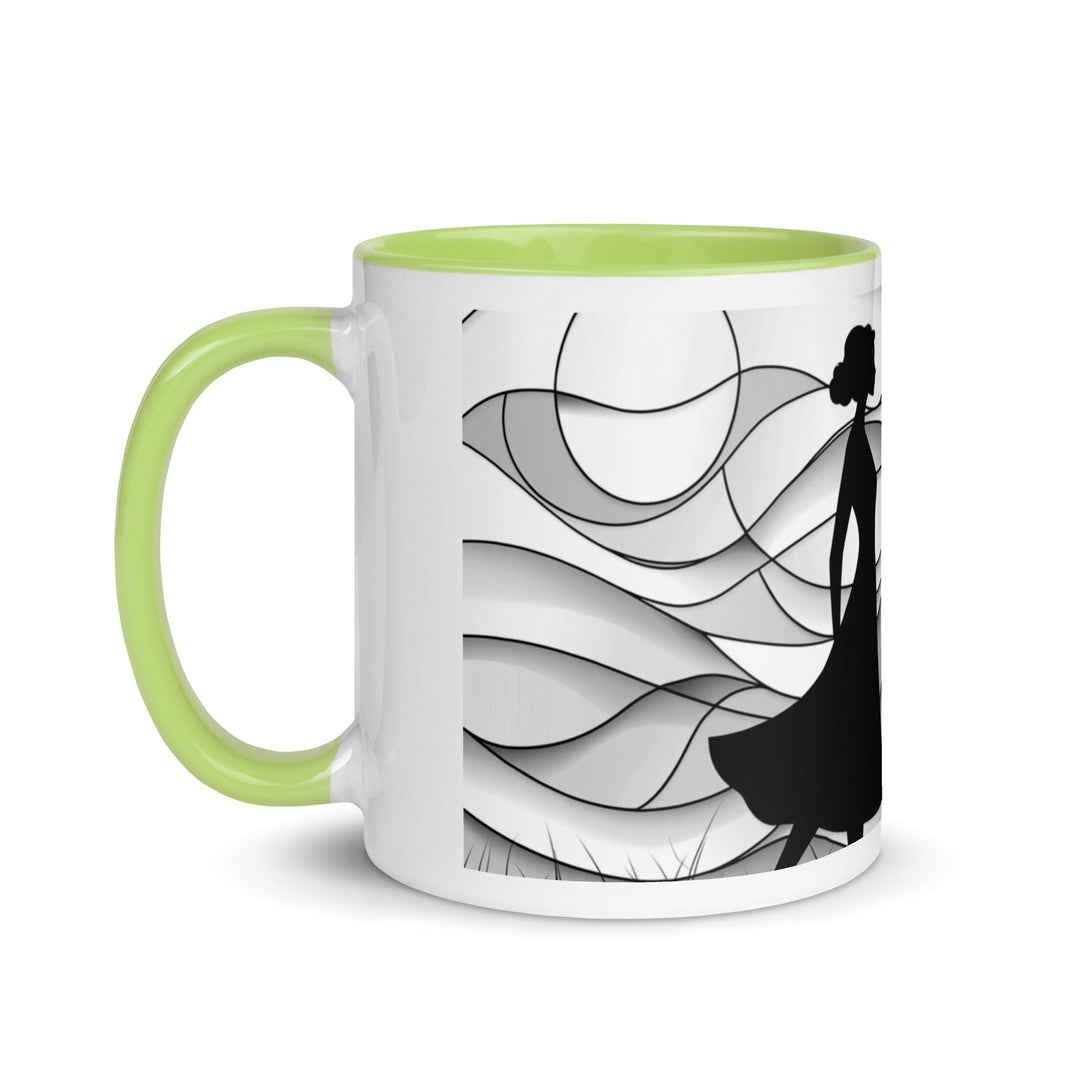 "Shadows and Flow" Mug with Color Inside - Polendo Design