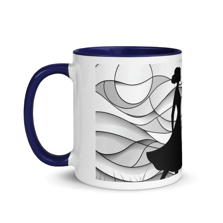 "Shadows and Flow" Mug with Color Inside - Polendo Design