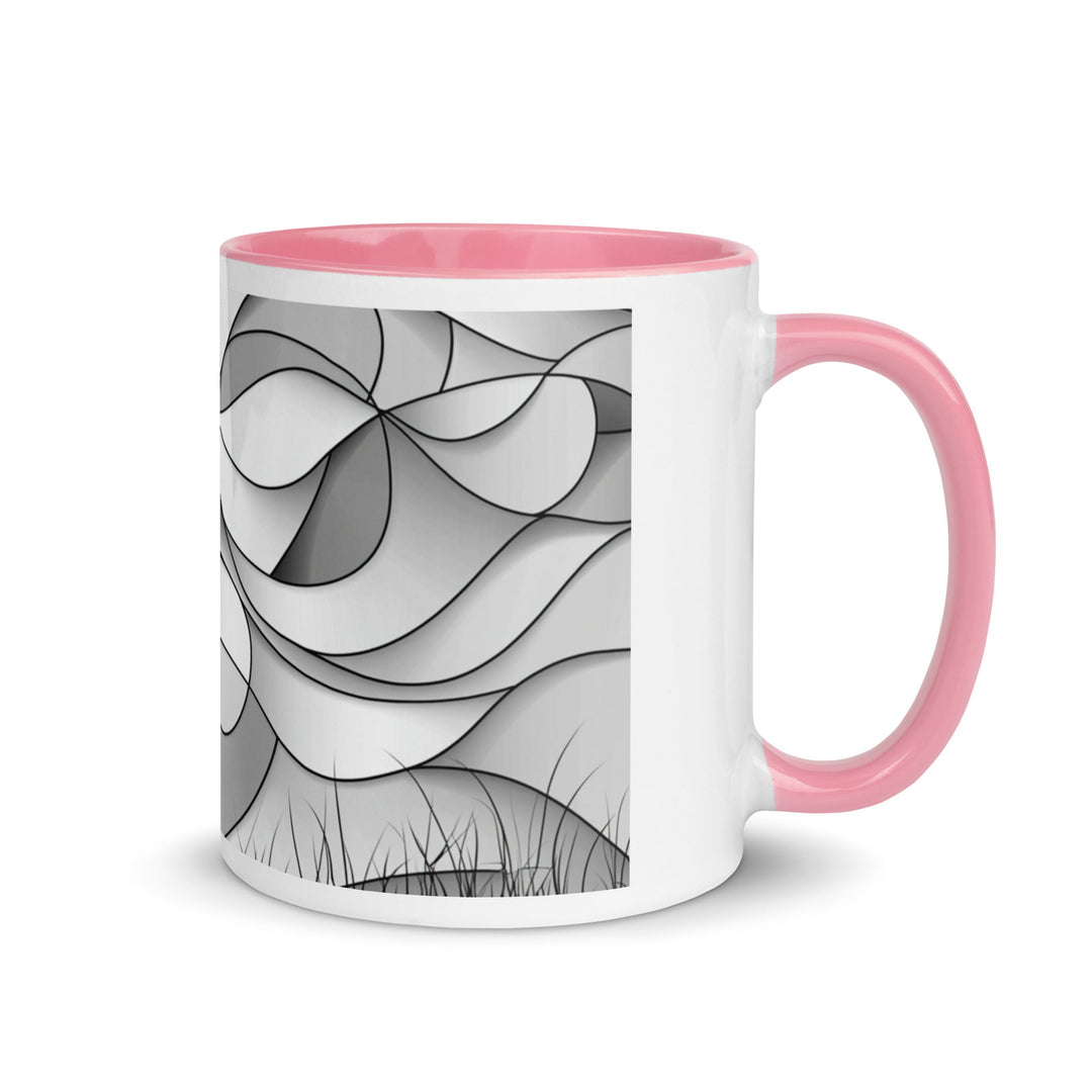 "Shadows and Flow" Mug with Color Inside - Polendo Design