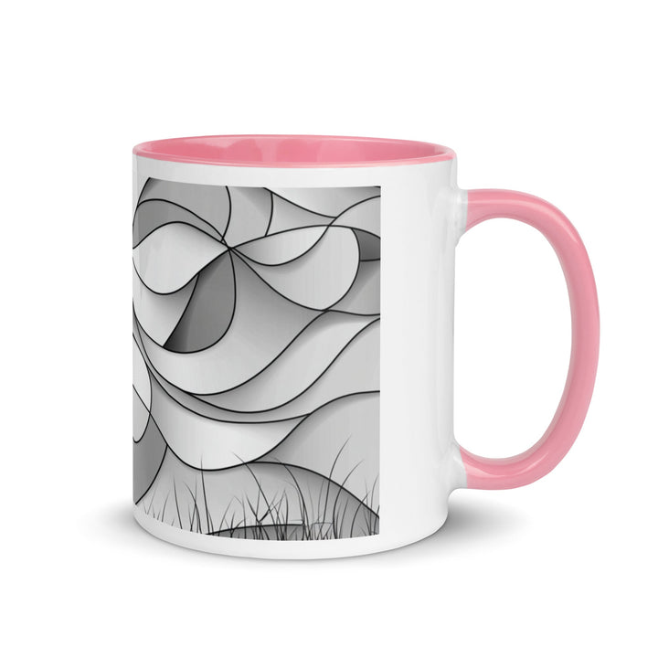 "Shadows and Flow" Mug with Color Inside - Polendo Design