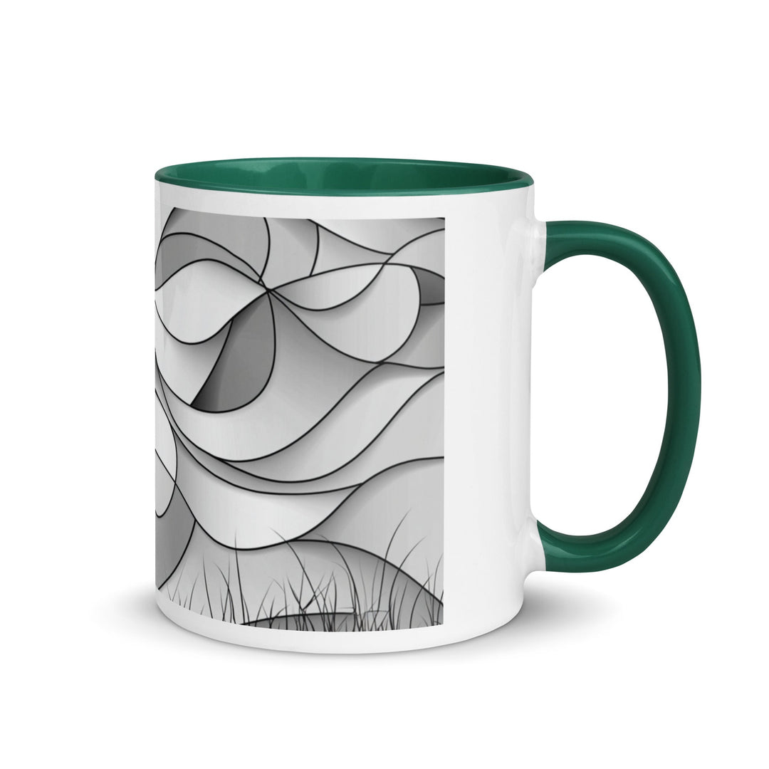"Shadows and Flow" Mug with Color Inside - Polendo Design