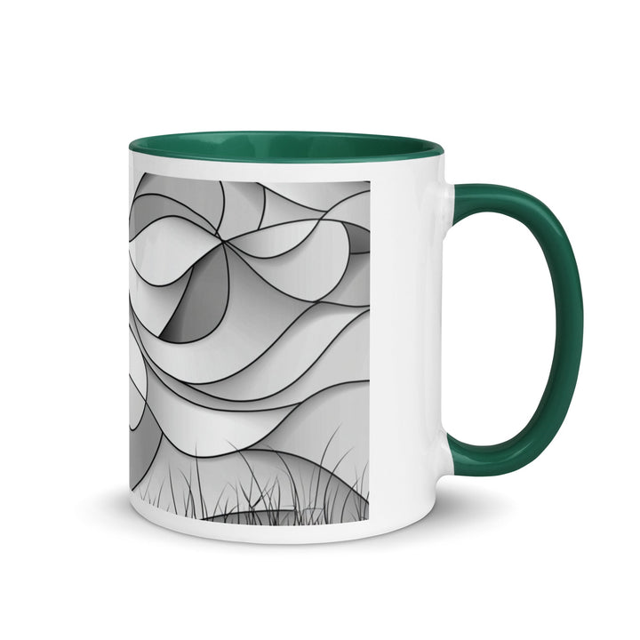 "Shadows and Flow" Mug with Color Inside - Polendo Design