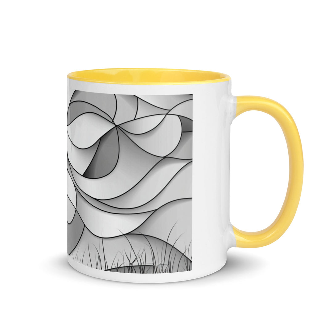 "Shadows and Flow" Mug with Color Inside - Polendo Design