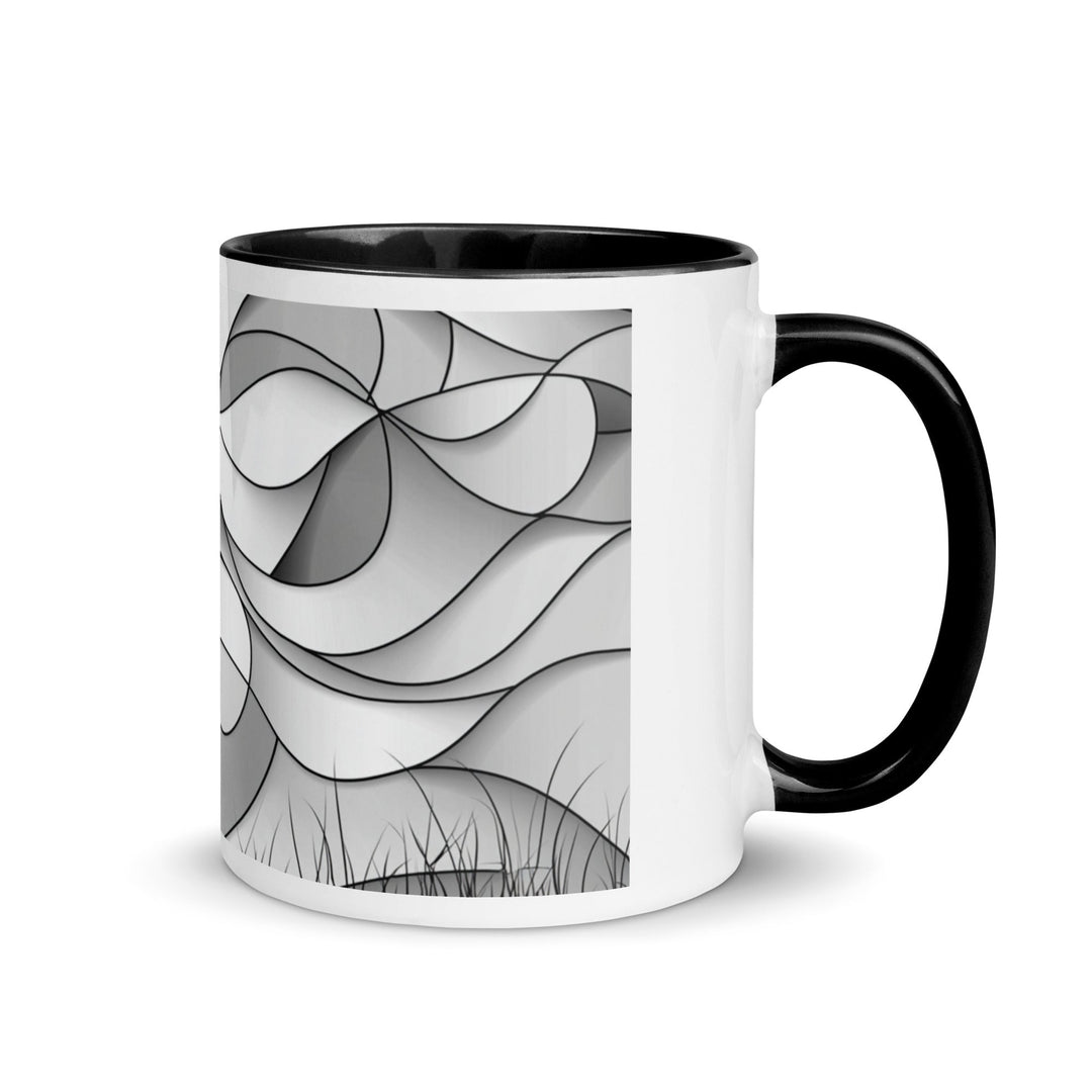 "Shadows and Flow" Mug with Color Inside - Polendo Design
