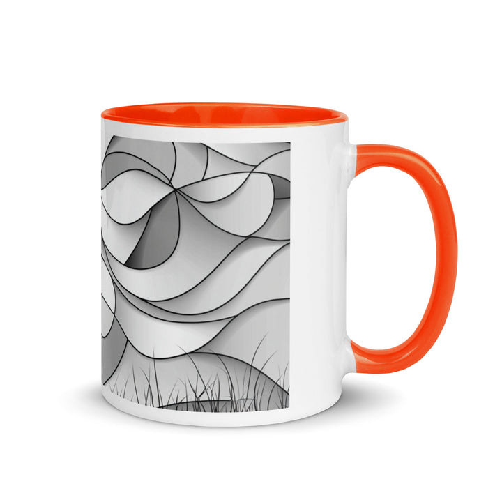 "Shadows and Flow" Mug with Color Inside - Polendo Design