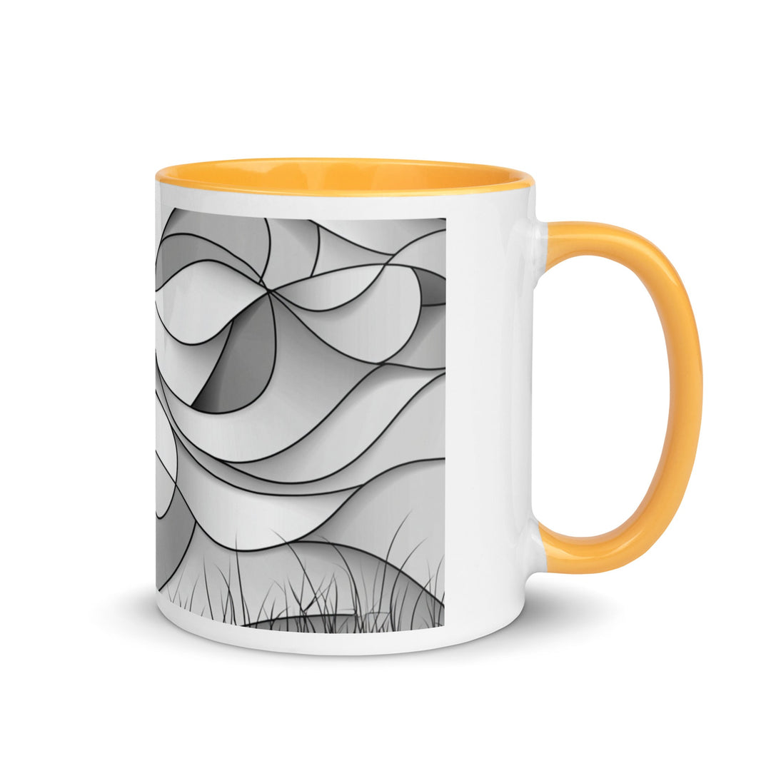 "Shadows and Flow" Mug with Color Inside - Polendo Design