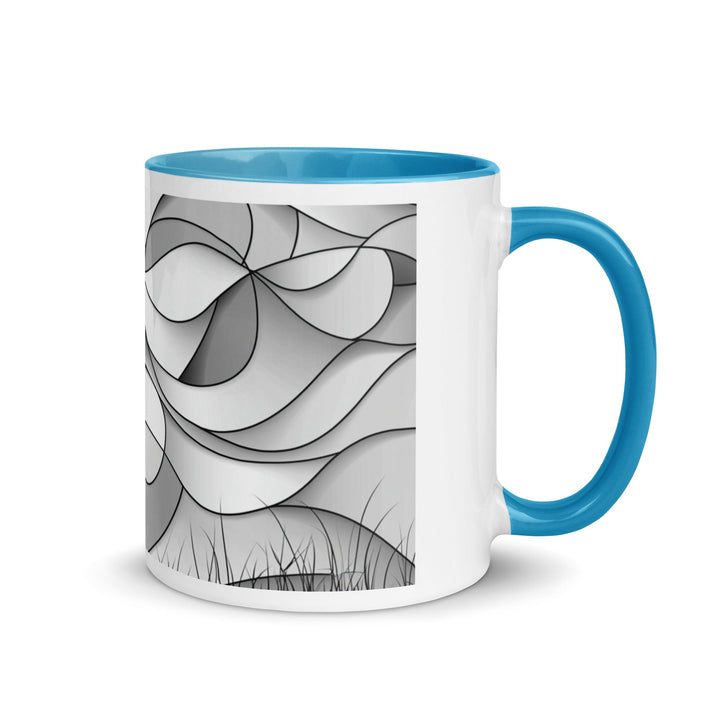 "Shadows and Flow" Mug with Color Inside - Polendo Design