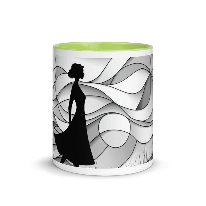 "Shadows and Flow" Mug with Color Inside - Polendo Design