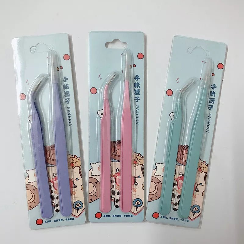 Sharkbang BOBO Tweezers Set – 2PCS Multi - Tool for Scrapbook & Washi Tape - Polendo Design