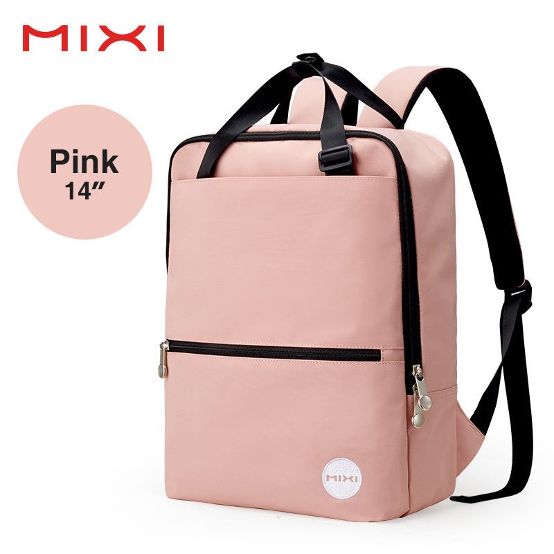 Square Round Pink Backpack Leisure School Travel Bag - Polendo Design