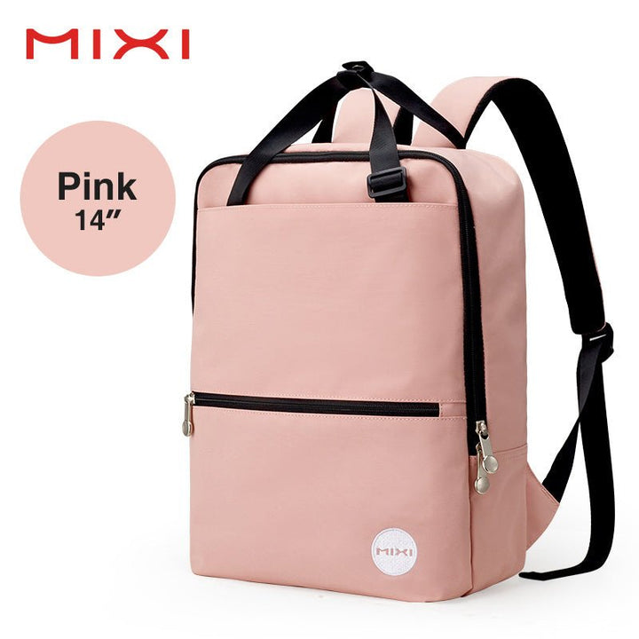 Square Round Pink Backpack Leisure School Travel Bag - Polendo Design