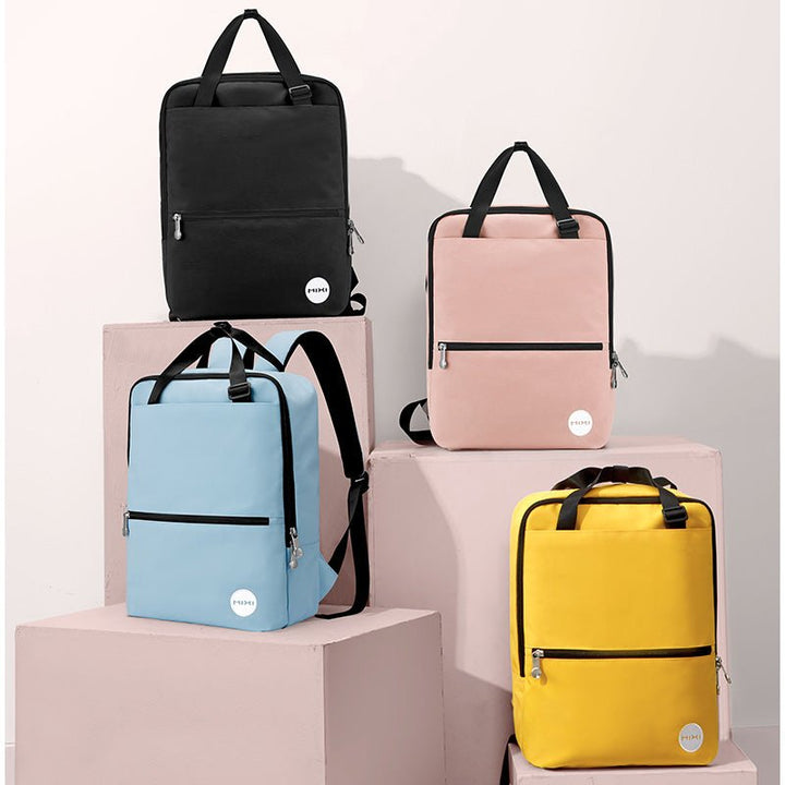 Square Round Pink Backpack Leisure School Travel Bag - Polendo Design