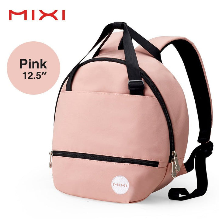 Square Round Pink Backpack Leisure School Travel Bag - Polendo Design