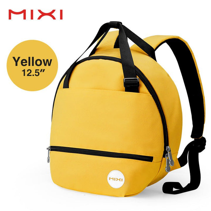 Square Round Pink Backpack Leisure School Travel Bag - Polendo Design