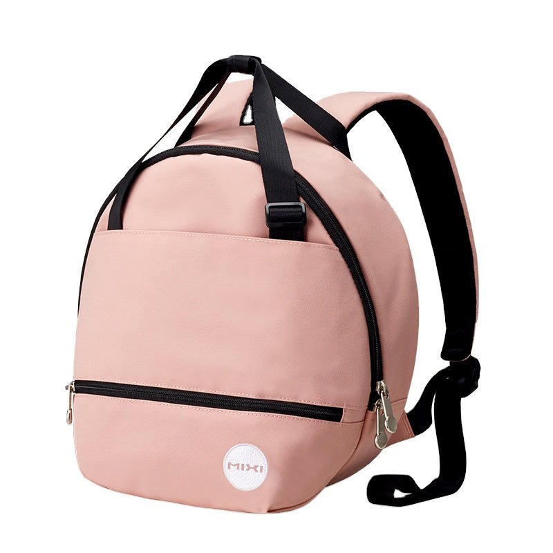 Square Round Pink Backpack Leisure School Travel Bag - Polendo Design